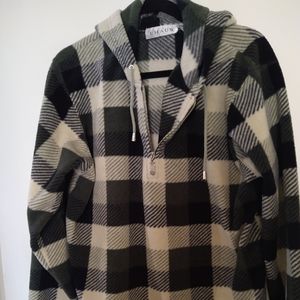 CHAUS sport flannel hoodie  jacket size M